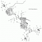 A16DAA57N1/E57NM  ACE 570 EFI MD Engine, engine and transmission mounting