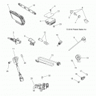 A16SXE95AG/AR/D95A9 SPORTSMAN 1000 XP Electrical, switches, sensors, ecu and control modules