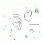 A15DAA32EA/EJ SPORTSMAN ACE 325 EURO Engine, waterpump impeller and cover