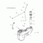 A16SXE85AS/AM/AB/A85A1/A2/A9 SPORTSMAN 850 SP Топливный бак