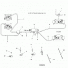 A15DAH57EJ SPORTSMAN ACE 570 HD Brakes, brake lines and master cylinder