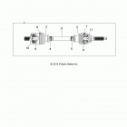 A15DAA32EA/EJ SPORTSMAN ACE 325 EURO Drive train, front half shaft