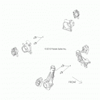 A16DAA57A5/A7/L2/E57A9/E57AM  ACE 570 EFI Brakes, caliper mounting