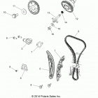 A15DAA32EA/EJ SPORTSMAN ACE 325 EURO Engine, cam chain and sprocket