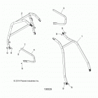 A15DAH57EJ SPORTSMAN ACE 570 HD Chassis, cab frame and side bars