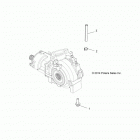 A17SXA85A1/A7/SXE85AB/AM/AS/A9 SPORTSMAN 850 SP Drive train, gearcase mounting, front