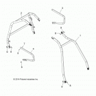 A15DAA32EA/EJ SPORTSMAN ACE 325 EURO Chassis, cab frame and side bars