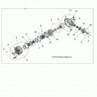 A17SXA85A1/A7/SXE85AB/AM/AS/A9 SPORTSMAN 850 SP Drive train, front gearcase internals