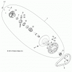 A16DAA57N1/E57NM  ACE 570 EFI MD Вторичная муфта сцепления