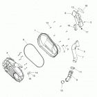 A15DAA32EA/EJ SPORTSMAN ACE 325 EURO Drive train, clutch cover and ducting