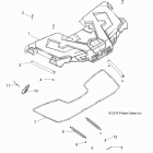 A17SDS57C2 SPORTSMAN 570 TOURING EPS TRACTOR Body, storage, front