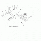 A16DAE87AL  900 ACE EFI EPS Brakes, pedal and master cylinder mounting