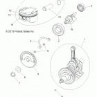 A15DAA32EA/EJ SPORTSMAN ACE 325 EURO Engine, crankshaft, piston and balance shaft