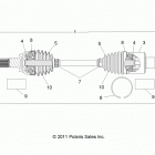 A15DAA32EA/EJ SPORTSMAN ACE 325 EURO Drive train, rear half shaft