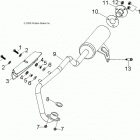 A16YAK05AD/AF OUTLAW 50 Глушитель