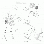 A16SEB57C1/C2/SEC57C1/C2/CL/SBB57C1 SPORTSMAN 570/450 EPS QUAD Brakes, rear brake lines