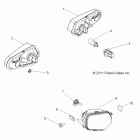 A17DAA57A5/A7  ACE 570 EFI Electrical, headlights, taillights and bulbs