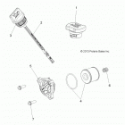 A15DAA32EA/EJ SPORTSMAN ACE 325 EURO Engine, oil filter, dipstick and fill cap