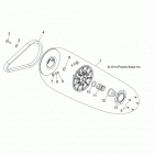 A17DAA50A7 ACE 500 SOHC Вторичная муфта сцепления