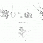 A16DAA57N1/E57NM  ACE 570 EFI MD Engine, throttle body and fuel rail