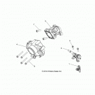 A15SWE57FA SPORTSMAN 570 EFI X2 EPS EUROPE Engine, throttle body and fuel rail