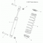 A17SVS95CM/T95C2 SCRAMBLER 1000 TRACTOR Suspension, shock, rear