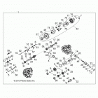 R151DPD1AA/2D RANGER HST Drive train, main gearcase internals 1