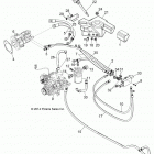 R151DPD1AA/2D RANGER HST Drive train, hydrostat mounting and lines