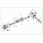 R15RTAD1AA/EA/ED1EA RANGER 1000 DIESEL Drive train, front gearcase internals