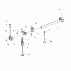 R151DPD1AA/2D RANGER HST Engine, rocker arm and valves