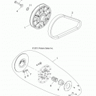 A16DAE87AL  900 ACE EFI EPS Вариатор ведущий