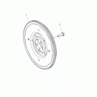 R151DPD1AA/2D RANGER HST Engine, flywheel