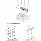 R13VE76AD/AI/AW/7EAS/EAT RZR S 800 EFI Engine, cylinder head and valves