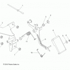 R15RAA76AA/AJ RGR 800 6X6 Engine, throttle pedal