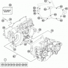 TE 300 ENGINE Картер двигателя