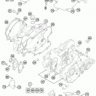 TC 85 ENGINE Картер двигателя