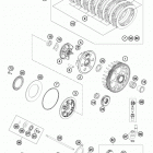 FE 350 ENGINE Сцепление