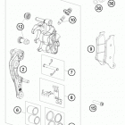 FE 350 CHASSIS Передний тормозной суппорт