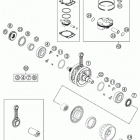 FC 250 ENGINE Коленвал и поршень