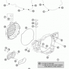 TE 250 ENGINE Кожух сцепления