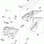 TC 250 CHASSIS Бак,сидение