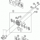 TC 85 CHASSIS Передний тормозной суппорт