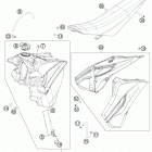 TE 300 CHASSIS Бак,сидение