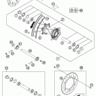 FE 350 CHASSIS Заднее колесо