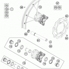 TC 85 CHASSIS Переднее колесо