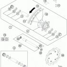 FC 450 CHASSIS Переднее колесо