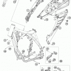 TE 300 CHASSIS Рама