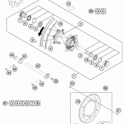 FC 450 CHASSIS Заднее колесо