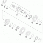 FC 350 ENGINE Трансмиссия-ведомый вал