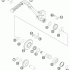 TE 300 ENGINE Кик стартер